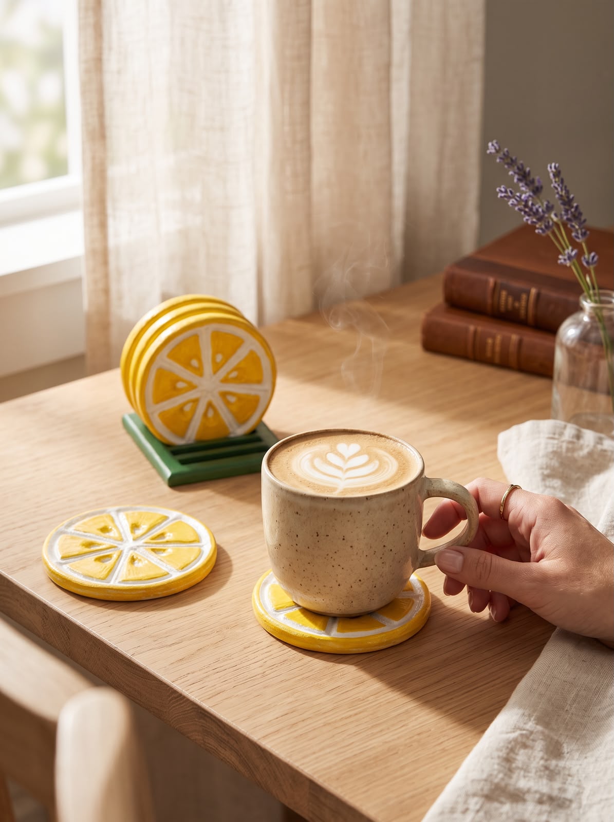 LEMON COASTERS | حامل اكواب الليمون