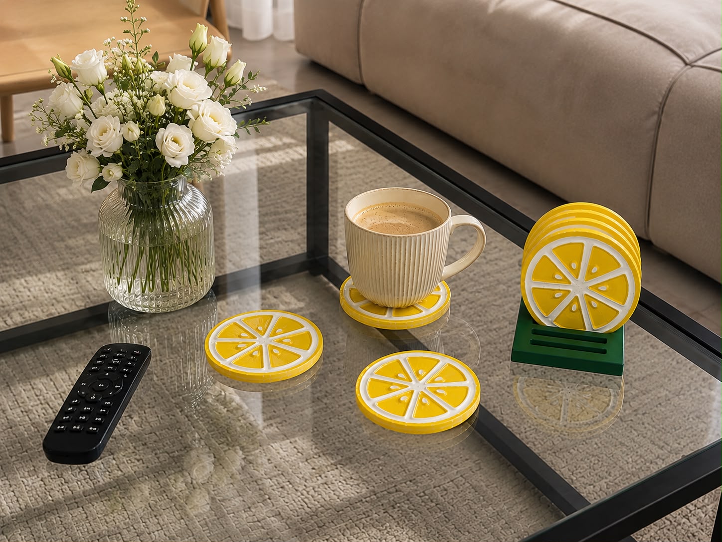 LEMON COASTERS | حامل اكواب الليمون