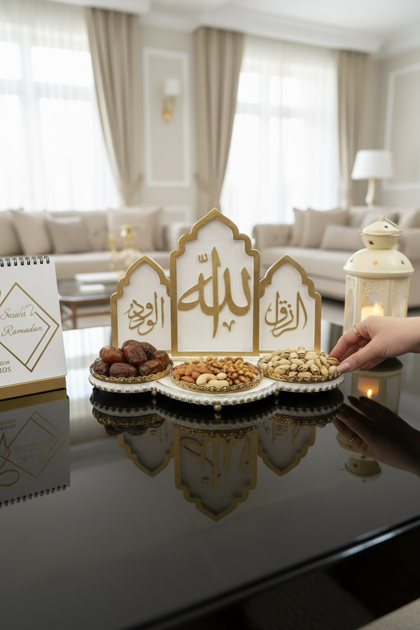 ISLAMIC SERVING TRAY | صِينِيَّة تَقْدِيم إِسْلَامِيَّة